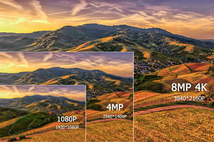 UHD 4K 8MP 5MP POE IP metal Camera Intercom AI Face/Human/Car Detection Color Night CCTV Video Surveillance Security For NVR