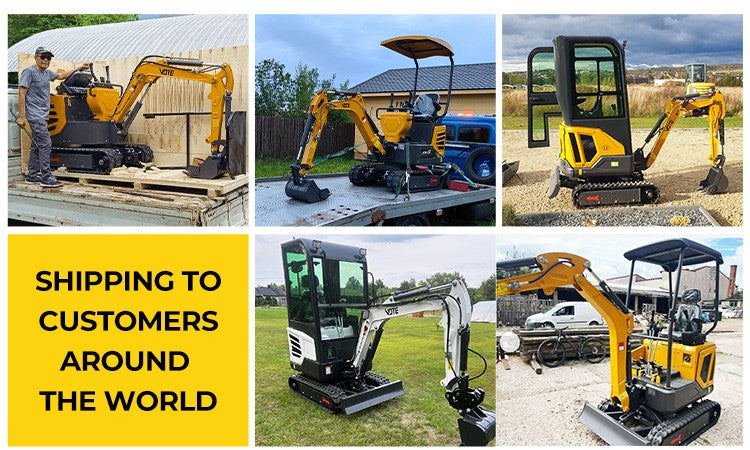 Mini Escavadeira 1 Ton Motor Kubota EURO 5 China Barato 2 Ton Escavadeira de Esteira 1.8 Ton para uso doméstico Escavadeira agrícola de 3 Ton para venda personalizada