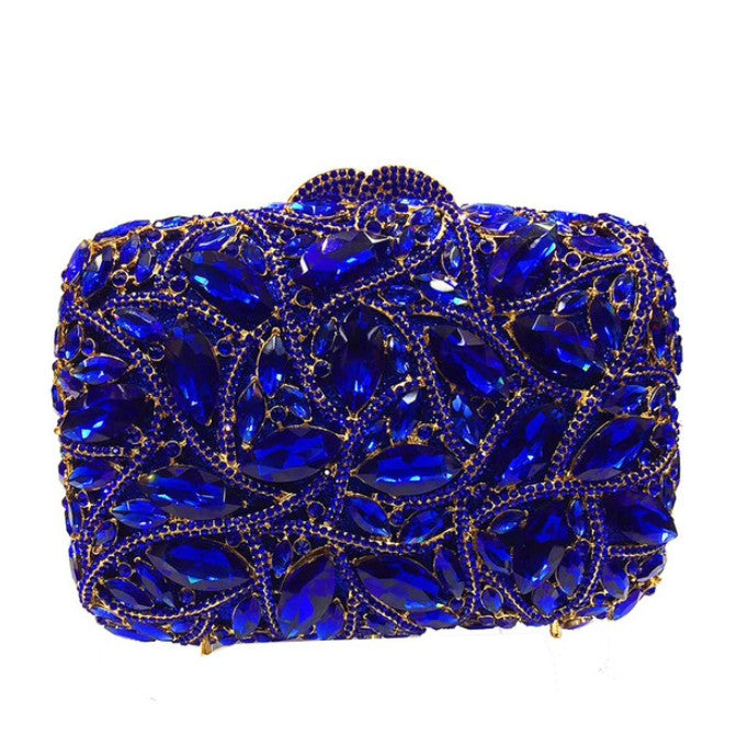 15 Colors Women Rhinestones Evening Bags Metal Diamond Mianudiere Handbag Bridal Clutches Wedding Party Stone Clutch Purse Bags