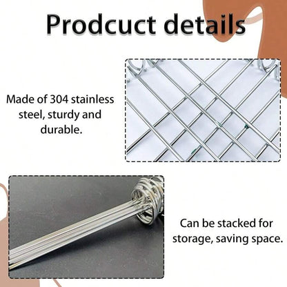 10/20/30pcs Kabob Skewers Stainless Steel Sticks For Grilling Reusable Kebab Tool Barbecue Stainless Steel BBQ Stick Chicken