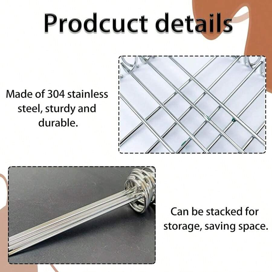 10/20/30pcs Kabob Skewers Stainless Steel Sticks For Grilling Reusable Kebab Tool Barbecue Stainless Steel BBQ Stick Chicken