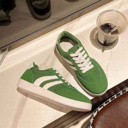 Shoes Woman 2025 Trend Casual Sneakers Comfortable Lace Up Flats Tennis Shoe Breathable Walking Jogging Shoe Zapatillas De Mujer