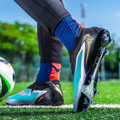 High Quality Mens Soccer Shoes TF/FG Training Football Sneakers Ultralight Non-Slip Turf Soccer Cleats Chuteira Campo 35-45