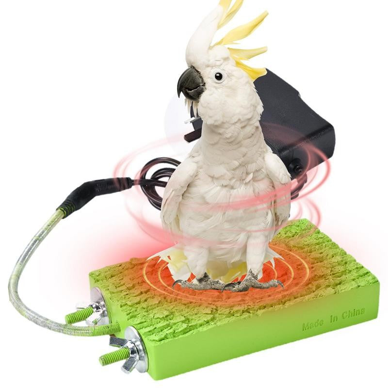 Aquecedor de Gaiola de Pássaros Thermo Perch Aquecedor de Papagaio Suporte de Aquecimento para Pássaros Aquecedor de Pássaros Anti Mordida Automático Snuggle Up para Calopsitas Periquitos