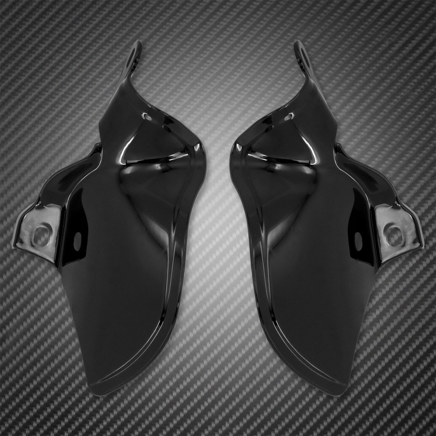 Defletor de Calor do Escudo da Sela ABS para Motocicleta Preto Brilhante para Harley Softail Fat Boy Breakout Slim Street Bob 2018-2022