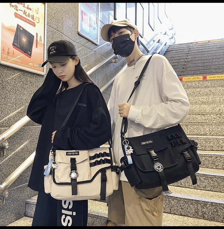 Canvas Crossbody Bags for Women 2023 Nylon Men Postman Student Shoulder Messenger Bag Large Satchel Fashion Bookbag Big Handbags