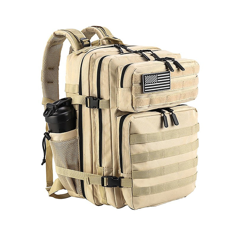 LHI Mochila Tática 45L/35L/25L para Homens e Mulheres, À Prova D'Água, Bolsa de Ginástica para Atletas, Mochila de Viagem para Caminhada ao Ar Livre com Porta-Garrafas