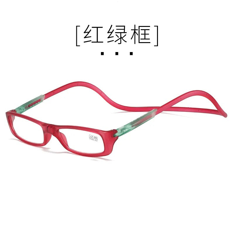 Presbyopic Glasses Presbyopia Protection Goggles Stone Man Mirror Transparent Acetate Rotatable Eye Wholesale Strong Magnetic