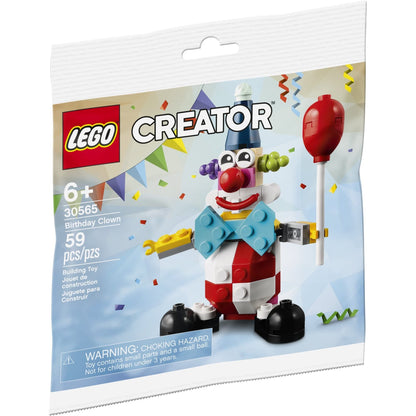 LEGO Creator Palhaço de Aniversário, Conjunto 30565 para maiores de 6 anos (59 Peças), Presente de Aniversário e Natal