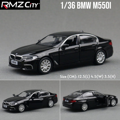 1/36 BMW M2 M3 M4 M5 Modelo de Carro de Brinquedo para Crianças RMZ City Miniatura de Metal Fundido de Corrida com Fricção para Coleção, Presente para Meninos