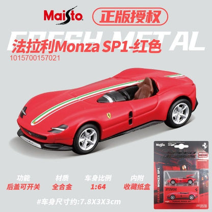 Maisto 1:64 Modelos de Carros Esportivos de Liga Ferrari Lamborghini Porsche Brinquedos de Metal Fundido para Coleção de Meninos