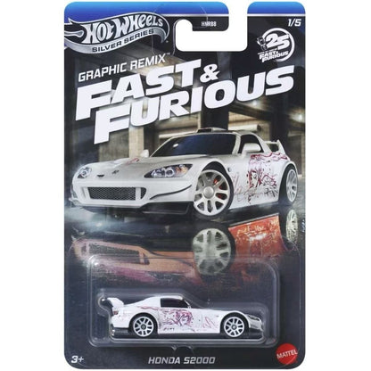 Coleção de Carrinhos Hot Wheels Velozes e Furiosos Die-Cast Escala 1/64 - Honda S2000 Lancer Evolution VII Nissan S15 Brinquedo Veicular