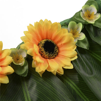 Hawaiian Tropical  Artificial Leaves Floral Boho Beach Dance Skirts Summer Short Hula Grass Party Luau Skirt Costume Sundress