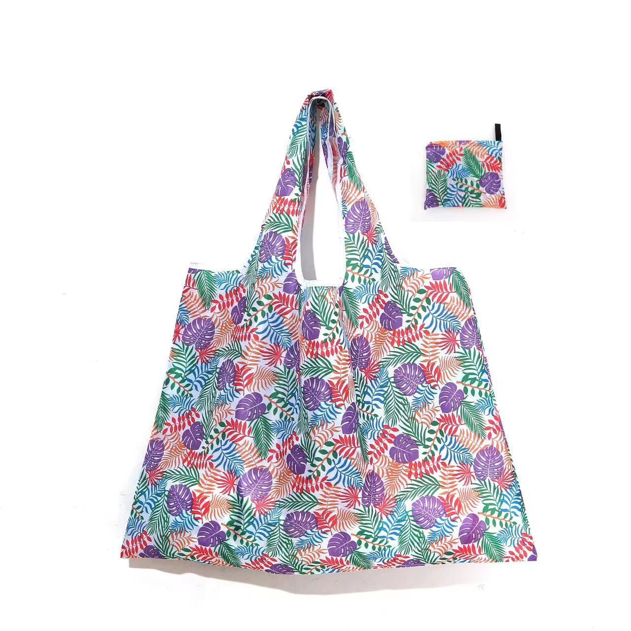 Reusable Shopping Large Bag Foldable Eco Tote With Pouch For Grocery Gym Office Supplies Beach Gear School Toys Storage Bags
