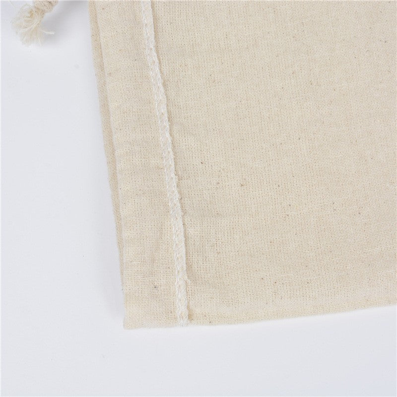 100 Pcs/Lot Cotton Drawstring Bags for Wedding Christmas Gift DIY Package Small Plain Pouches Home Dustproof Storage Sacks