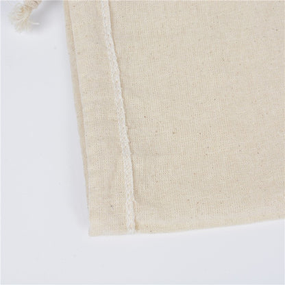 100 Pcs/Lot Cotton Drawstring Bags for Wedding Christmas Gift DIY Package Small Plain Pouches Home Dustproof Storage Sacks