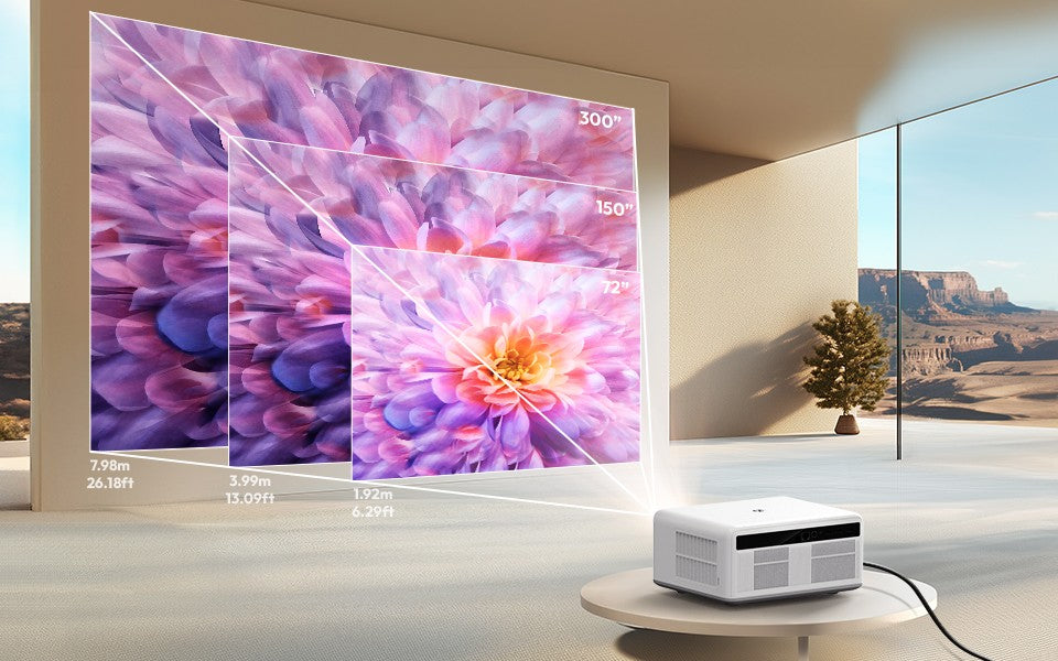 Projetor BYINTEK LOVE U14 Full HD 1080P 4K Smart Bluetooth WiFi 6 Suportado 1250 ANSI Foco Automático para Cinema em Casa