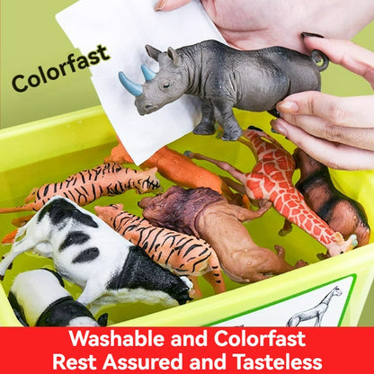 Brinquedo Montessori Dinossauro Fazenda Selvagem Oceano Gatos Animais Modelo Bonecos de Ação Miniaturas Fofas Jogo Educacional para Crianças Presente