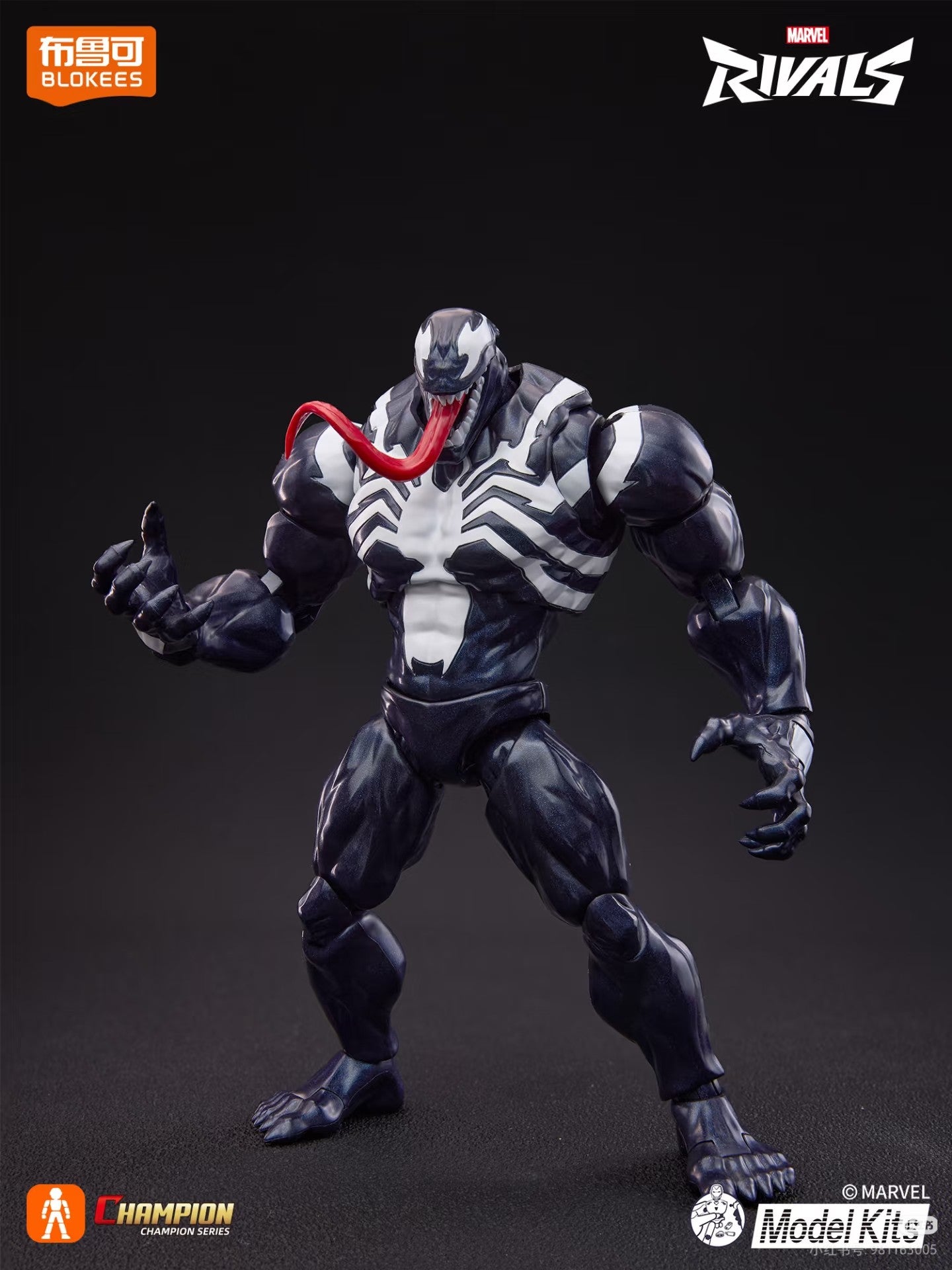 Em estoque Blokees Marvel Rivals Homem-Aranha Venom Campeão Classe Anime Boneco de Ação Figura Colecionável Modelo Presente Colecionáveis