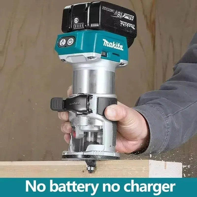 Makita DRT50 Original Aparador sem Fio Recarregável Máquina de Aparar Ferramenta de Fresagem sem Escovas para Ranhurar Madeira Máquina de Gravação