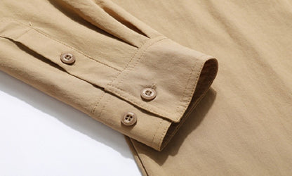 Spring Men Tactical Work Long Sleeve Shirt Man Outdoor Casual Multi Pocket Shirts Male Autumn Breathable Cargo Oversized Blouses