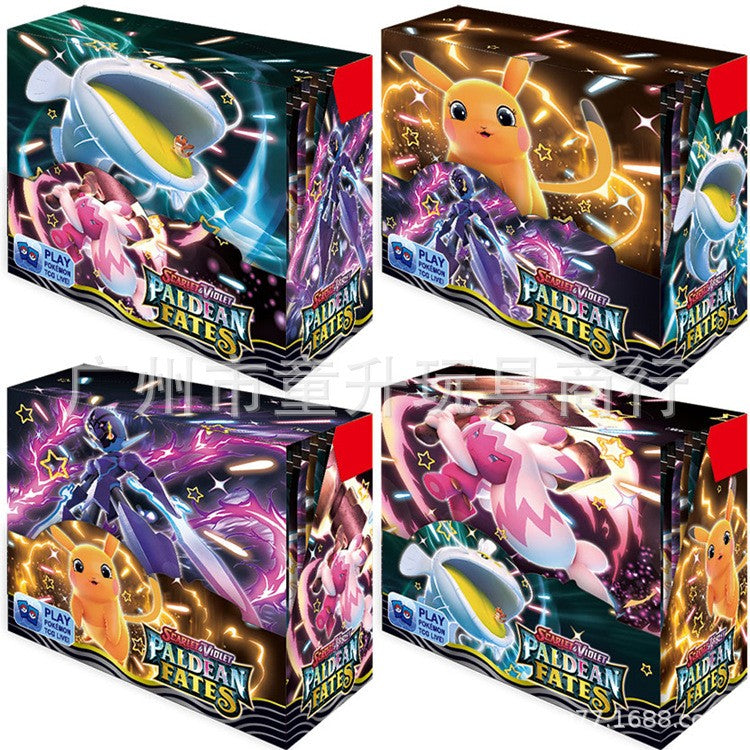 360 Cartas Pokémon Evoluções Prismáticas Escarlate e Violeta 151 Surging Sparks PALDEAN FATES Booster de Batalha Cartão de Transação em Inglês