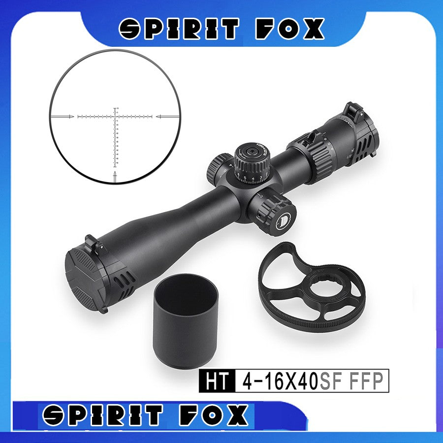 Spirit Fox-HT 4-16X40SF FFP30 Diâmetro do Tubo Mira Curta Montada na Frente Caça Telescópio Externo