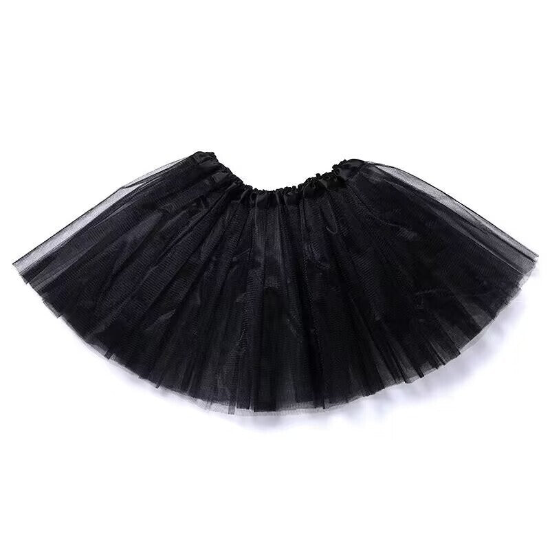 Tutu Skirt Women Girls 80s Vintage Ballet Dance Skirt Layered Short Mini Skirt Vintage Petticoat Layered Mesh Ballet Underskirt