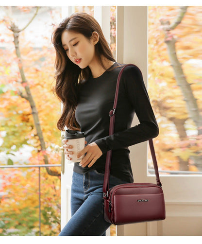 Genuine Brand Luxury Crossbody Bag Women Bags Handbags Designer Soft PU Leather Top Quality Casual Ladies Shoulder Messenger Sac