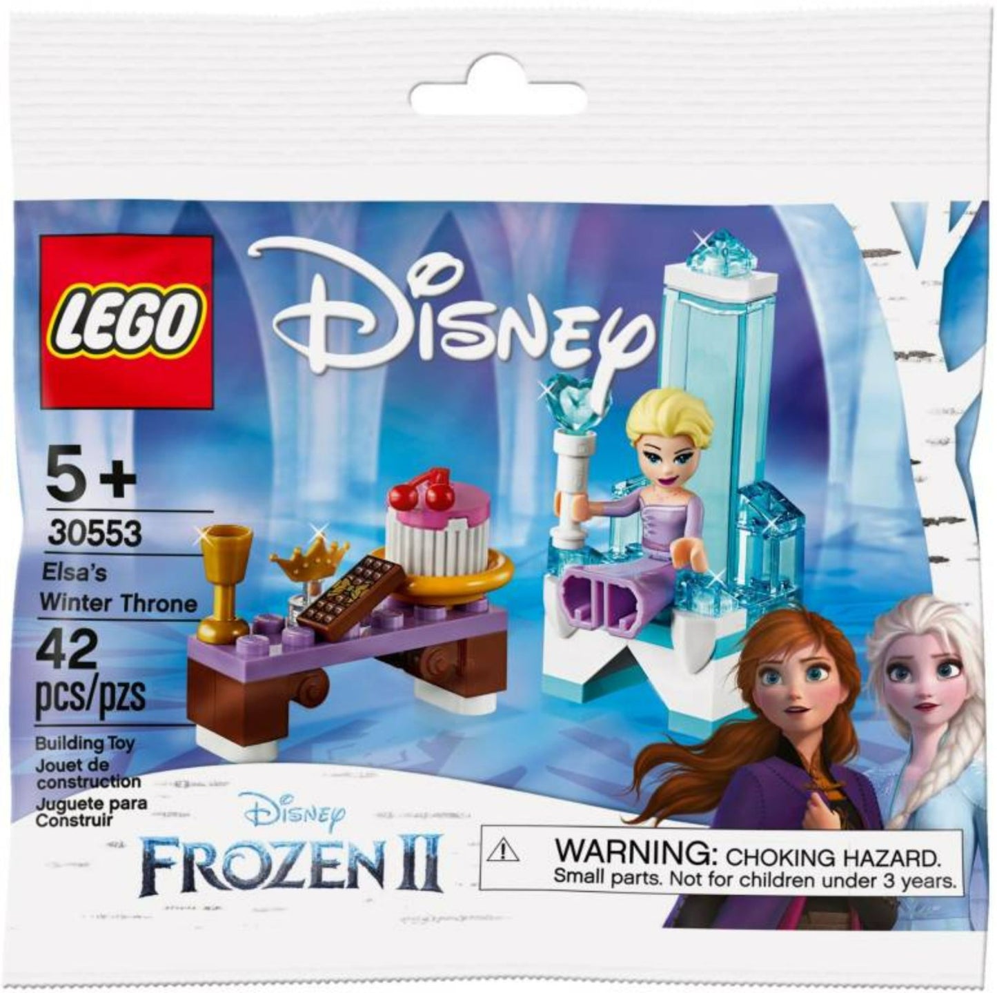 LEGO Disney Frozen II 30553 Mini-Construção O Trono de Inverno da Elsa para Maiores de 5 Anos