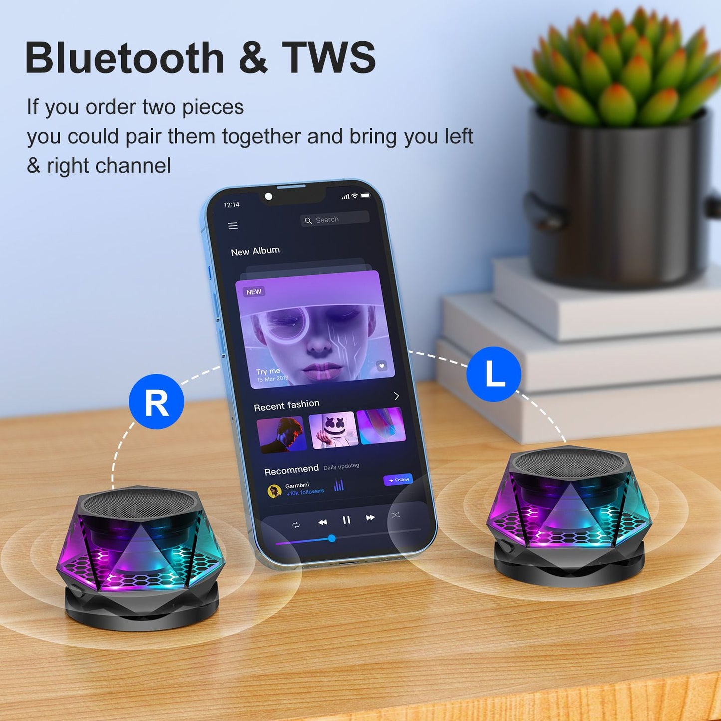 Caixas de som Bluetooth portáteis para celular G200 Mini Cooler Sound Box para computador Carro Música Megafone magnético sem fio