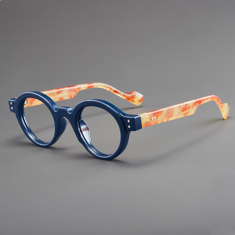 Retro Round Eyeglasses Suitable for Presbyopia Color-matching Trendy Small Frame HD Reading Glasses