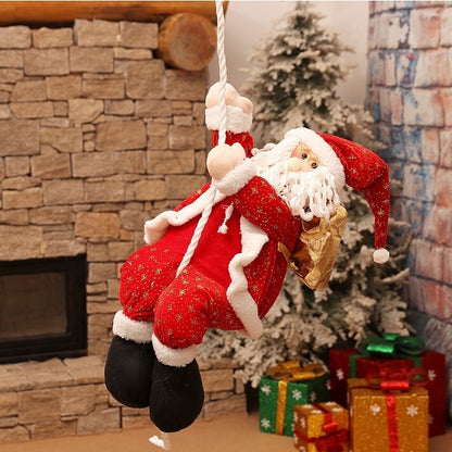 30cm Christmas Decoration Cartoon Fabrics Santa Claus Market Showcase Decor
