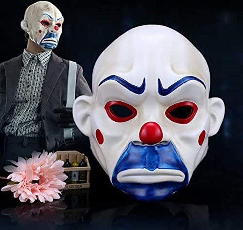 Joker Bank Robber Resin Mask, Clown, Dark Knight Cosplay, Halloween Costume