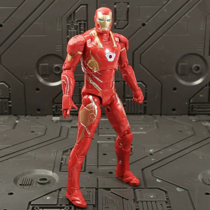 17 Cm Brinquedos Infantis Marvel Anime Figuras Homem-Aranha Hulk Action Figure Homem De Ferro Desenho Animado Brinquedo Infantil Presente De Natal Boneca Brilhante Hobbies