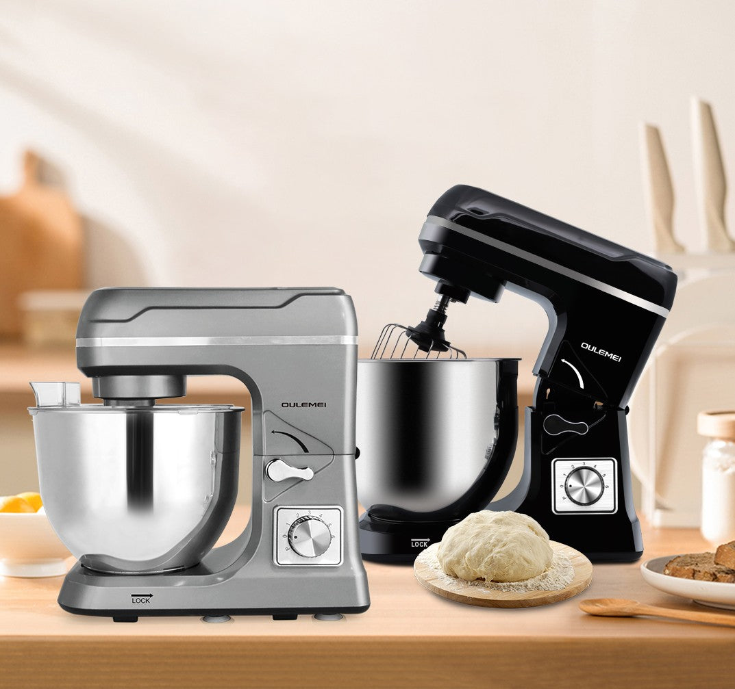 Robô Patissier Profissional 1400W 5.7L Aparelho de Cozinha Batedeira Elétrica com Suporte Alimentar USB Gancho de Massa Fábrica OEM Vendas Quentes