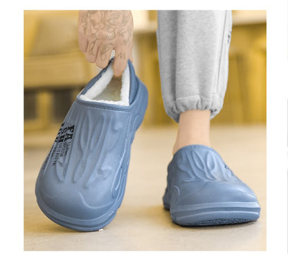 Winter Warm Sandals Women&Men Shoes Indoor Outdoor Slides Cotton Pantoffels Casual Clogs Fur Easy On Off House Floor Slippers