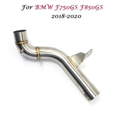F750GS F850GS Motorcycle Exhaust Muffler Middle Link Pipe Connect Slip On Connector For BMW F750 F850 F 750 850 GS ADV 2020 2019