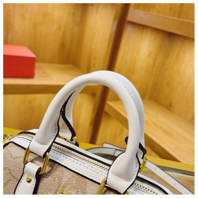 Classic Retro Boston New Small Bag Casual and Versatile Temperament Good Look Popular Hot Style Crossbody Bag