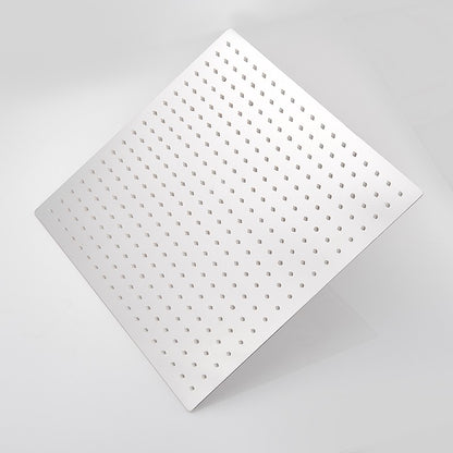 High Pressure Waterfall Stainless Steel Shower Head High Flow 8" 10" 12" Square Pressure Boosting Design Spa Bathroom Showerhead