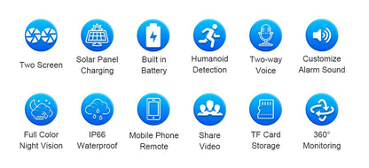 LS VISION 4G /WIFI Outdoor Solar Camera 8MP Dual Lens PIR Sim Card built in Night Vision Waterproof Security Camara Battery CCTV