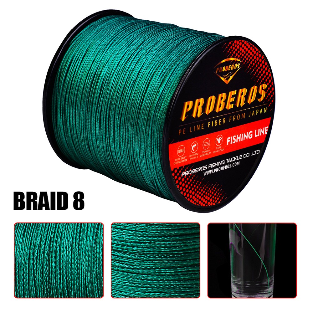Linha PE Trançada Dyneema de 8 fios para Pesca em Rochas/Mar 0.1mm-1.0mm 6LB-300LB Linha Principal para Isca Multifilamento Livre de Emaranhados Fio PE Trançado