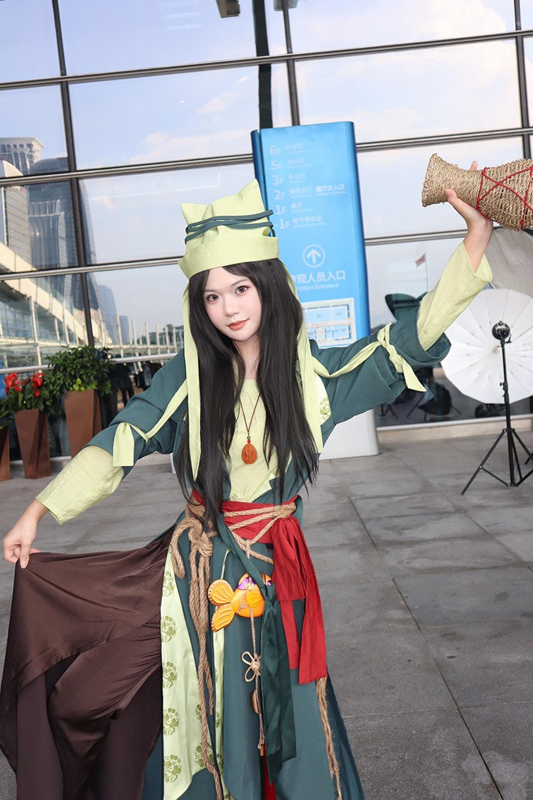 Game Where Winds Meet Yingying Cosplay Costume Ancient Hermit Hero Yingying Hanfu Carnival Convention Event Female Swordsman Set