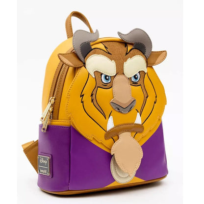 Bolsa Mini Mochila Loungefly A Bela e a Fera Série Princesas Cogsworth ?Lumiere Chip? Cosplay