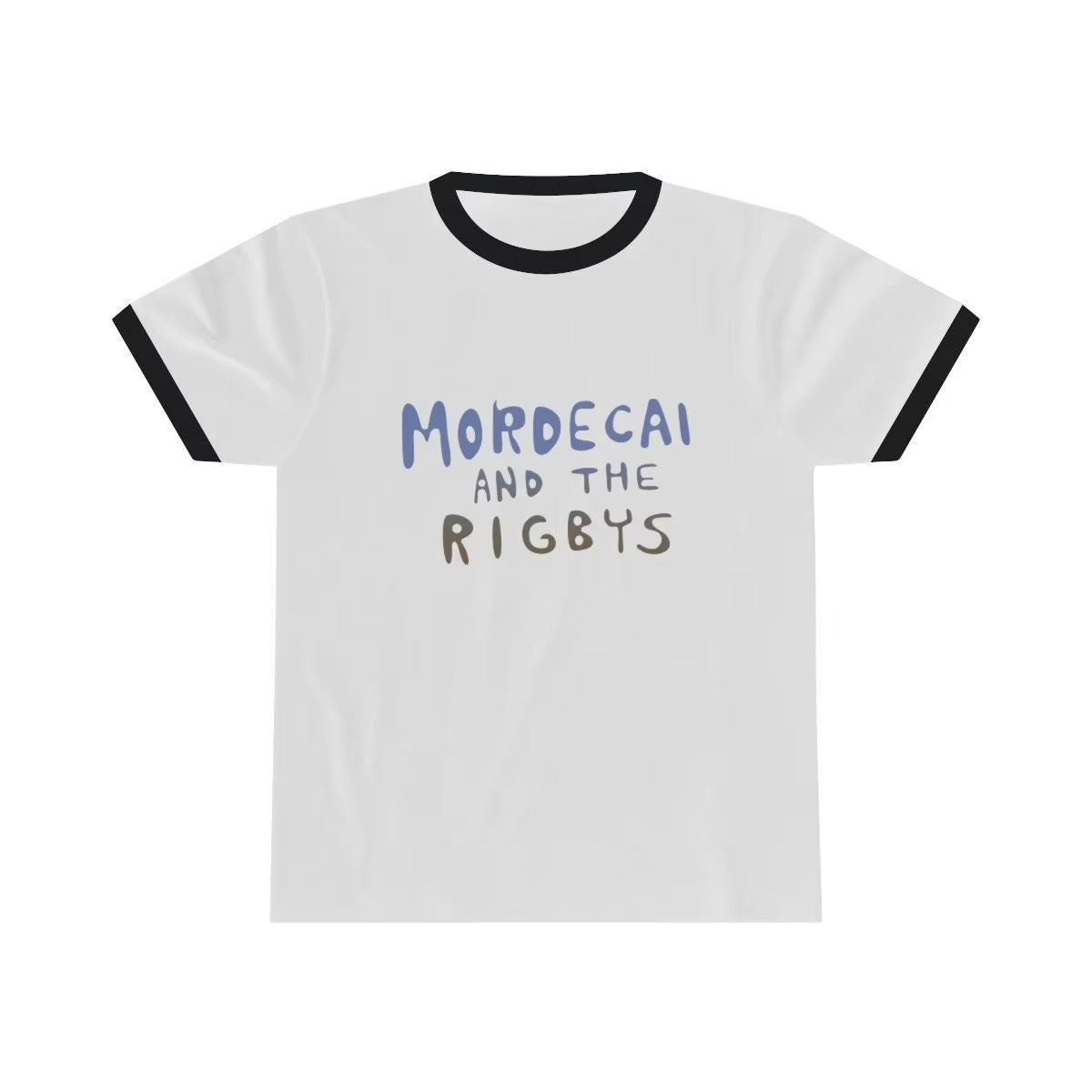 Mordecai and the Rigbys Ringer TShirt TV Serie Graphic Tee Funny TV Show Cartoon Unisex Cosplay TShirt Streetwear Men's Clothing