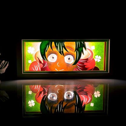 Anime Cartoon series paper-cut light room bedroom night light atmosphere light remote control colorful light box