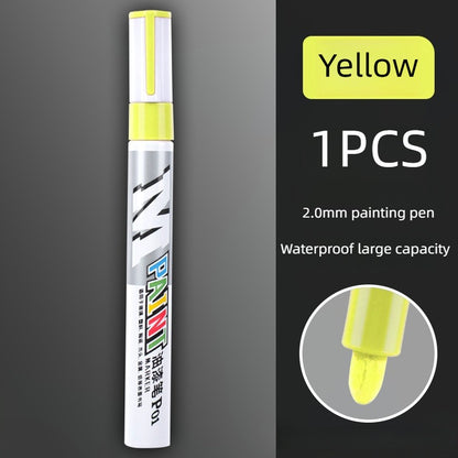 Caneta de retoque para arranhões de pintura de carro caneta de tinta à prova d'água marcador de tinta para cuidado de pneu automotivo preto branco vermelho prata