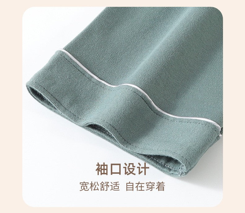 High Quality 100% Cotton Pajamas Suit Men Outside Classic Simple Male's Homewear Fashion Soft Breathable Sleepwear Business Gent