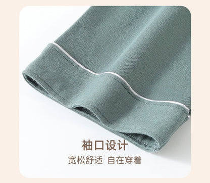 High Quality 100% Cotton Pajamas Suit Men Outside Classic Simple Male's Homewear Fashion Soft Breathable Sleepwear Business Gent