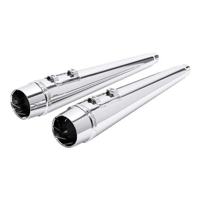 Motorcycle 4' Exhaust Pipes For Harley Touring Road King Models With Dual Exhaust 1995-2016 2015 2014 2013 2012 11 Black/Chrome